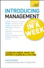Image for Introducing management in a week