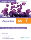 Image for AQA AS accounting.: (Introduction to financial accounting) : Unit 1,