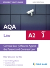 Image for AQA A2 law.: (Criminal law (offences against the person) and contract law) : Unit 3,
