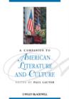 Image for A Companion to American Literature and Culture