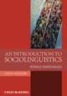 Image for An introduction to sociolinguistics