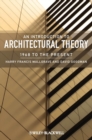 Image for Introduction to Architectural Theory