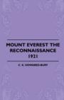 Image for Mount Everest The Reconnaissance, 1921