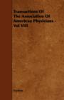 Image for Transactions Of The Association Of American Physicians - Vol VIII