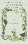 Image for Pages From A Garden Note-Book