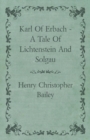 Image for Karl Of Erbach - A Tale Of Lichtenstein And Solgau