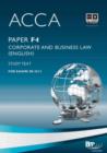 Image for Acca - F4 Corporate and Business Law (English): Study Text