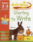 Image for Gold Stars Starting to Write Preschool Workbook