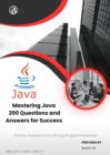 Image for Mastering Java: A Golden Collection of Questions &amp; Answers for Success: Java: 200 Key Questions for a strong programming base