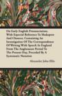 Image for On Early English Pronunciation, With Especial Reference To Shakspere And Chaucer, Containing An Investigation Of The Correspondence Of Writing With Speech In England From The Anglosaxon Period To The 