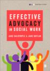 Image for Effective advocacy in social work