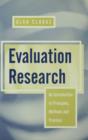 Image for Evaluation research: an introduction to principles, methods and practice