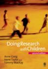 Image for Doing research with children.