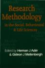 Image for Research methodology in the life, behavioural and social sciences