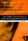 Image for The Sage dictionary of quantitative management research