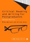 Image for Critical reading and writing for postgraduates