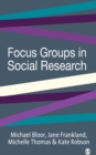 Image for Focus groups in social research