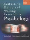Image for Evaluating, doing and writing research in psychology: a step-by-step guide for students