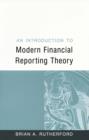 Image for An introduction to modern financial reporting theory