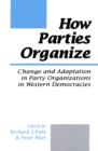 Image for How Parties Organize: Change and Adaptation in Party Organizations in Western Democracies