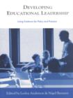 Image for Developing educational leadership: using evidence for policy and practice