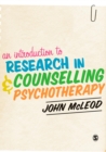 Image for An introduction to counselling and psychotherapy research