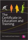 Image for The Certificate in Education and Training