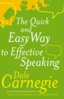 Image for The quick &amp; easy way to effective public speaking.