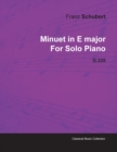Image for Minuet in E Major By Franz Schubert For Solo Piano D.335