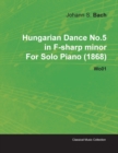 Image for Hungarian Dance No.5 in F-sharp Minor By Johannes Brahms For Solo Piano (1868) Wo01