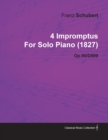 Image for 4 Impromptus By Franz Schubert For Solo Piano (1827) Op.90/D899