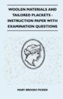 Image for Woolen Materials And Tailored Plackets - Instruction Paper With Examination Questions