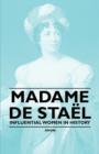 Image for Madame De Stael - Influential Women in History