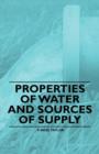 Image for Properties of Water and Sources of Supply
