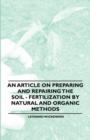 Image for An Article on Preparing and Repairing the Soil - Fertilization by Natural and Organic Methods