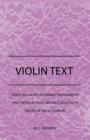Image for Violin Text-Book Containing The Rudiments And Theory Of Music Specially Adapted To The Use Of Violin Students