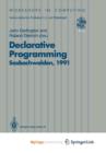 Image for Declarative Programming, Sasbachwalden 1991