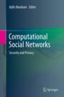 Image for Computational social networks.: (Security and privacy) : Volume 2,
