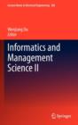 Image for Informatics and management scienceII