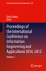 Image for Proceedings of the International Conference on Information Engineering and Applications (IEA) 2012