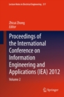 Image for Proceedings of the International Conference on Information Engineering and Applications (IEA) 2012: Volume 2