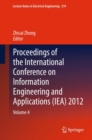 Image for Proceedings of the International Conference on Information Engineering and Applications (IEA) 2012: Volume 4