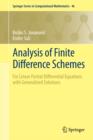 Image for Analysis of finite difference schemes: for linear partial differential equations with generalized solutions