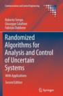 Image for Randomized Algorithms for Analysis and Control of Uncertain Systems : With Applications