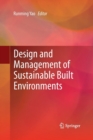 Image for Design and Management of Sustainable Built Environments