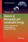 Image for Glances at Renewable and Sustainable Energy : Principles, approaches and methodologies for an ambiguous benchmark