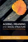 Image for Ageing, Meaning and Social Structure
