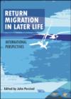 Image for Return migration in later life: international perspectives