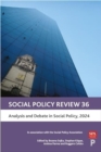 Image for Social policy review36,: Analysis and debate in social policy, 2024