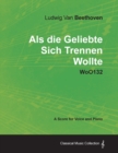 Image for Ludwig Van Beethoven - Als Die Geliebte Sich Trennen Wollte - WoO132 - A Score for Voice and Piano